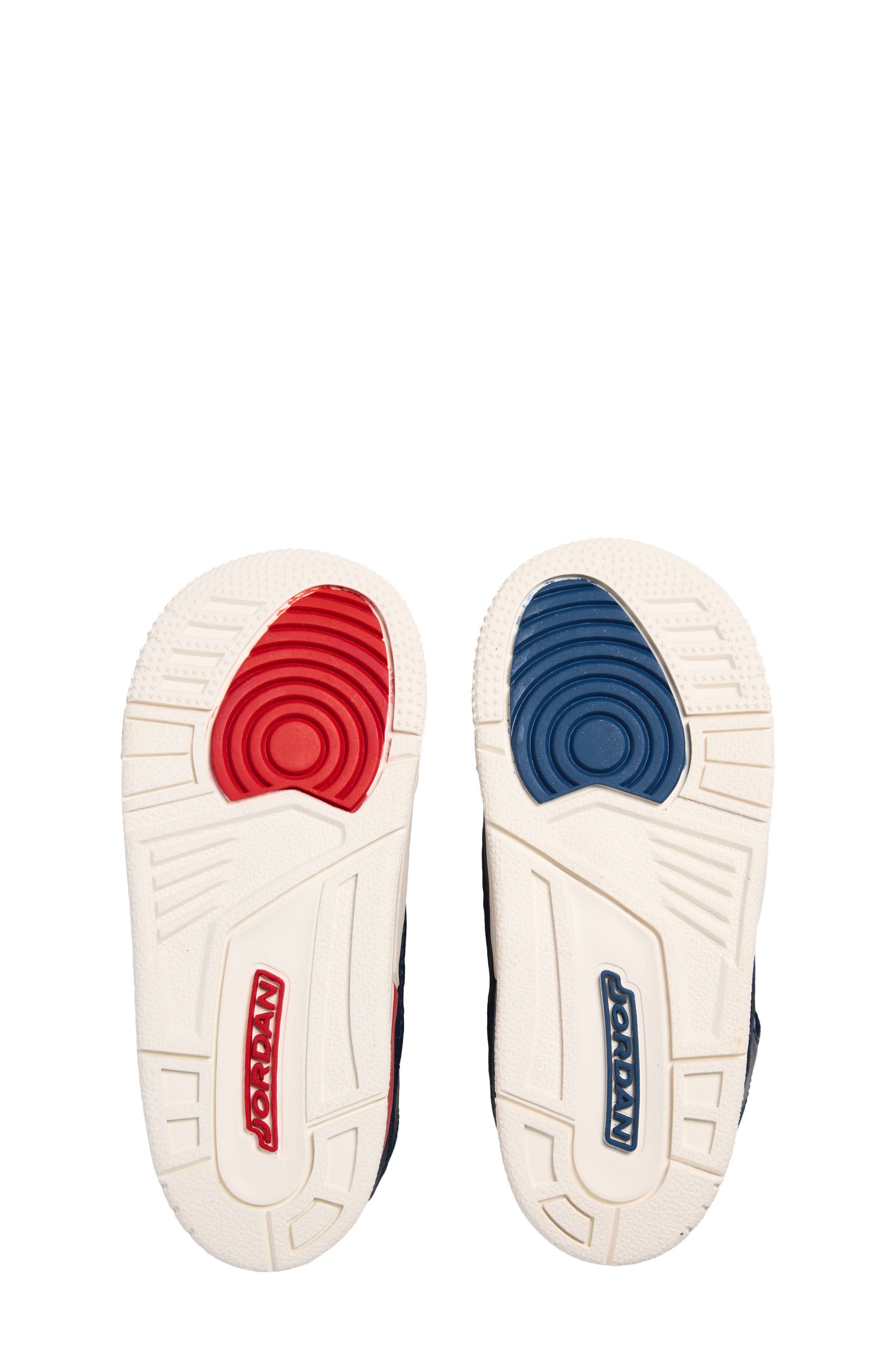 Kids' Jordan 3 Retro Sneaker, Alternate, color, OBSIDIAN/ TRACK RED/ CHALK