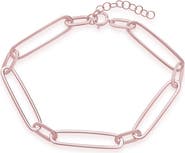 Sterling Forever Sterling Silver Large Link Bracelet