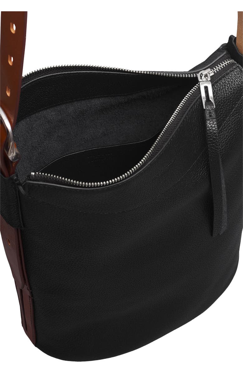 rag & bone Belize Leather Bucket Bag, Alternate, color,