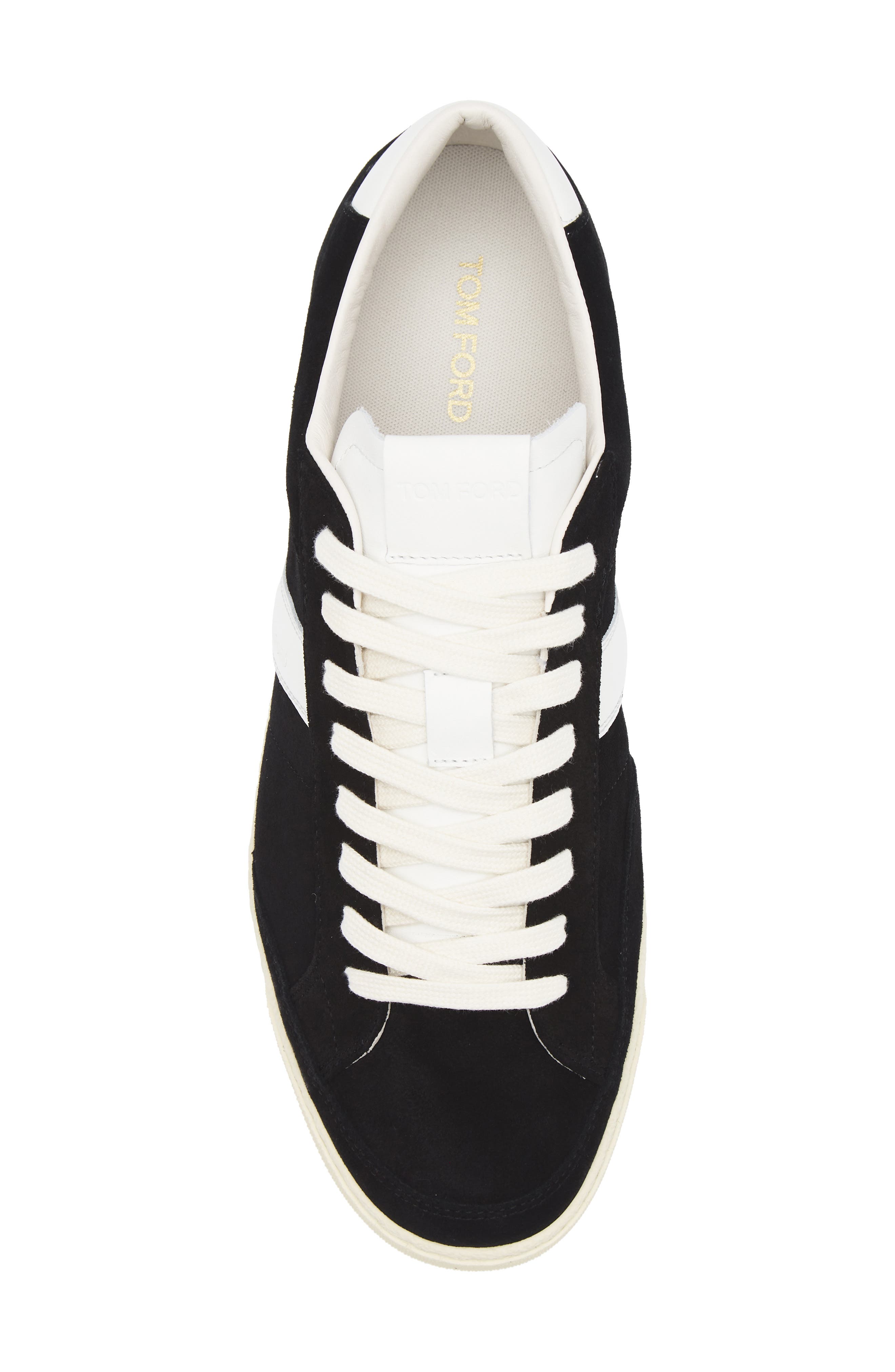 TOM FORD Low Top Sneaker, Alternate, color, Black/ Cream