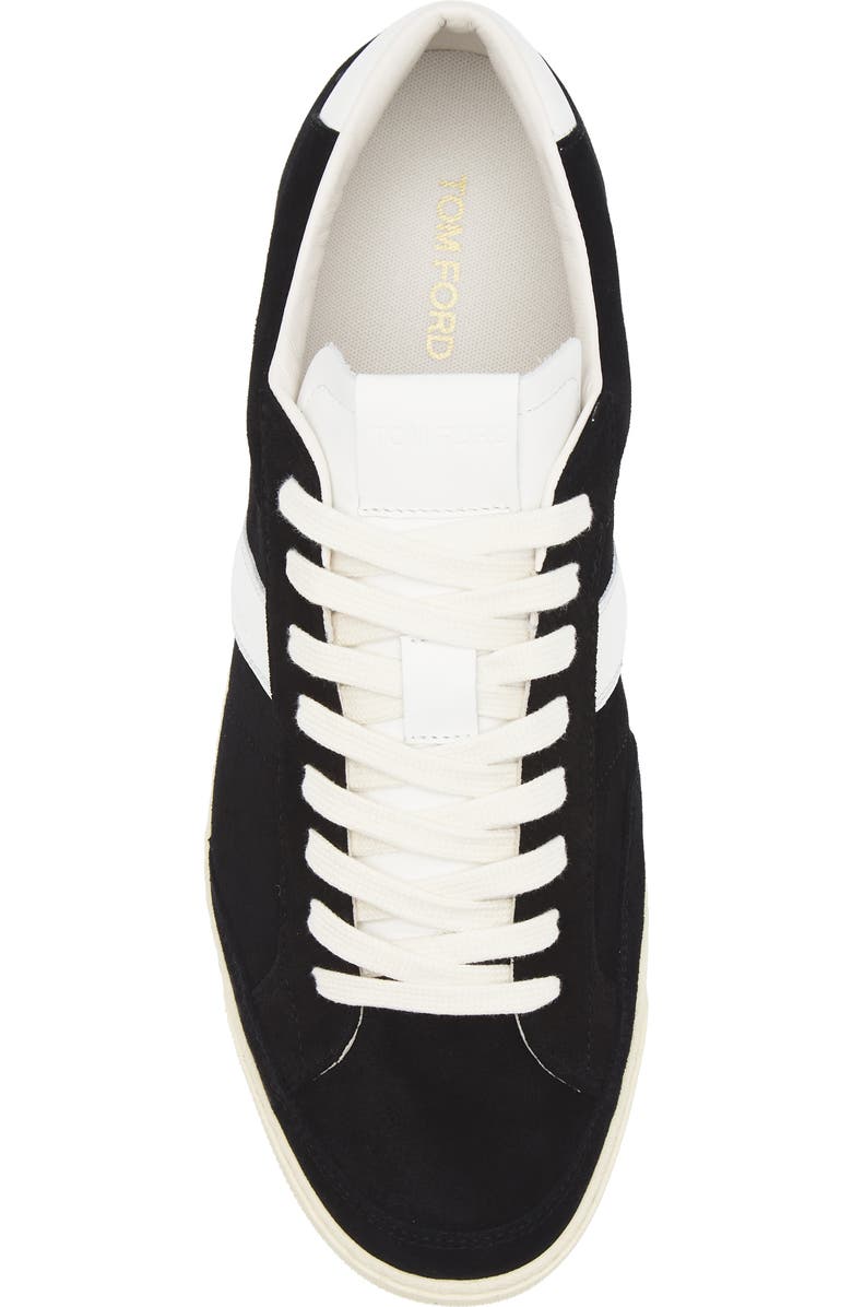 TOM FORD Low Top Sneaker, Alternate, color, Black/ Cream