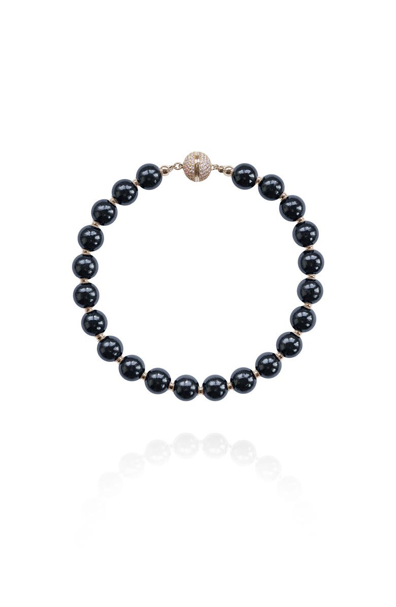 Saulė Label Siena Petite Necklace, Main, color, Raven