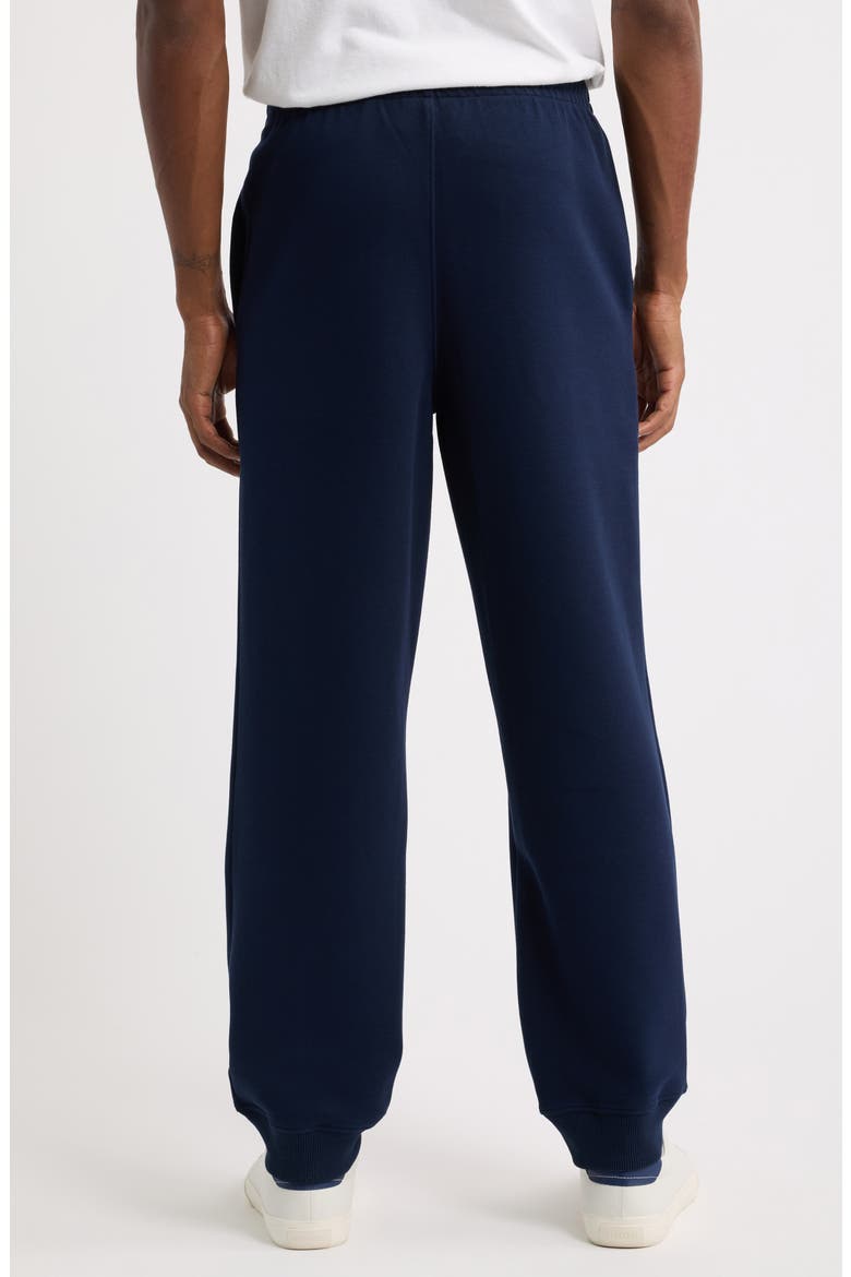 Cotton Blend Piqué Joggers, Alternate, color, NAVY BLUE