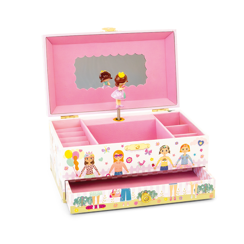 Jewelry Box Best Friends With Pearl Handle