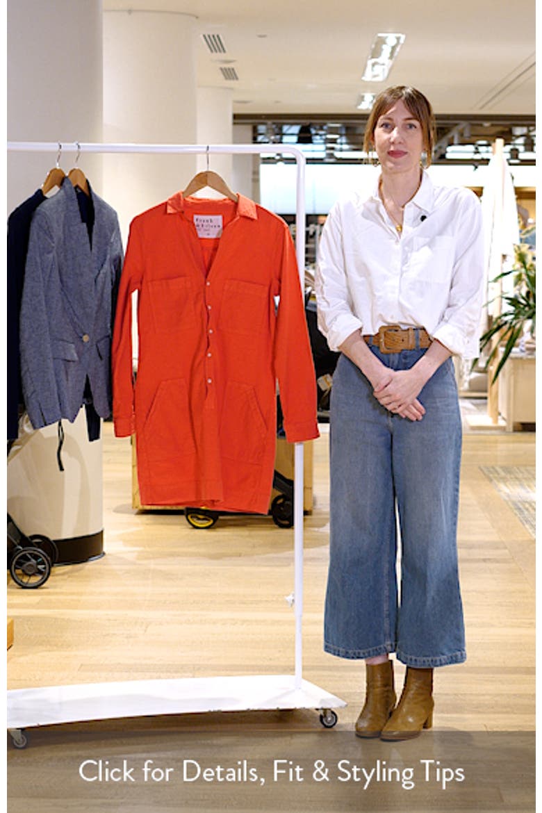 Ireland Patch Pocket Long Sleeve Shirtdress video