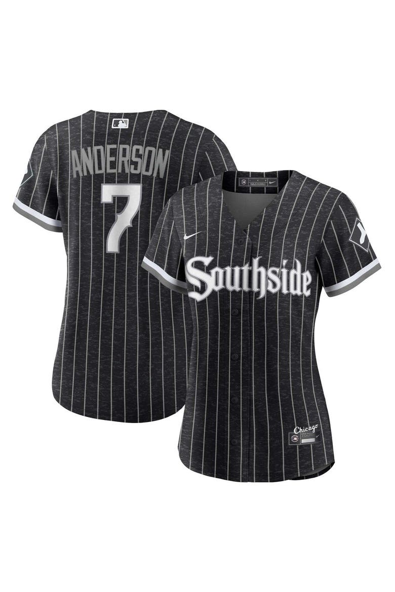 Women's Nike Tim Anderson Black Chicago White Sox City Connect Replica Player Jersey, Main, color, Black