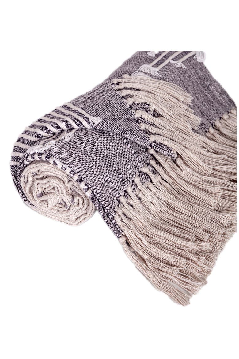 Adonia Tasseled Throw Blanket, Alternate, color, MULTI GREY