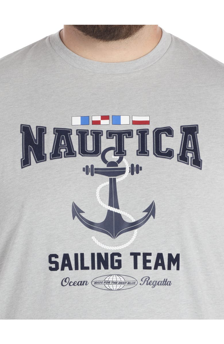 Nautica Big & Tall Anchor Graphic Tee, Alternate, color, Grey