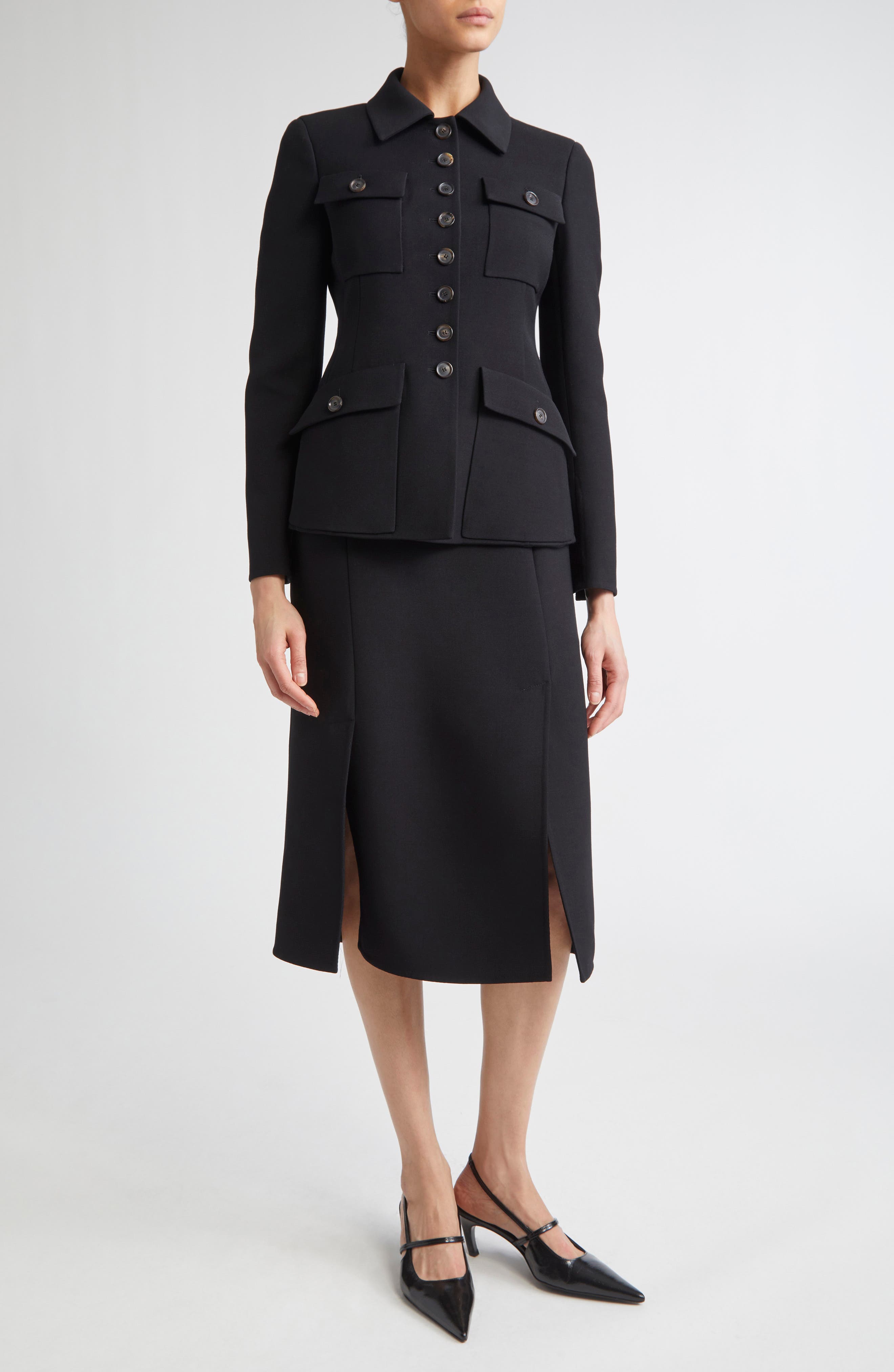 Delia Double Face Virgin Wool Jacket - image 2