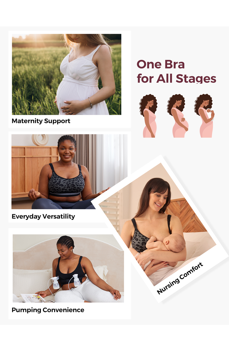 Momcozy Stretch Fabric Pumping Bra, Alternate, color, 