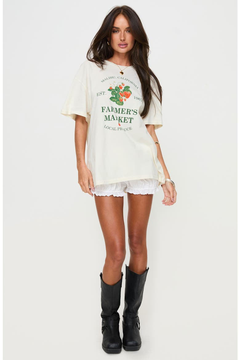 Local Produce Oversize Cotton Graphic T-Shirt, Alternate, color, WHITE