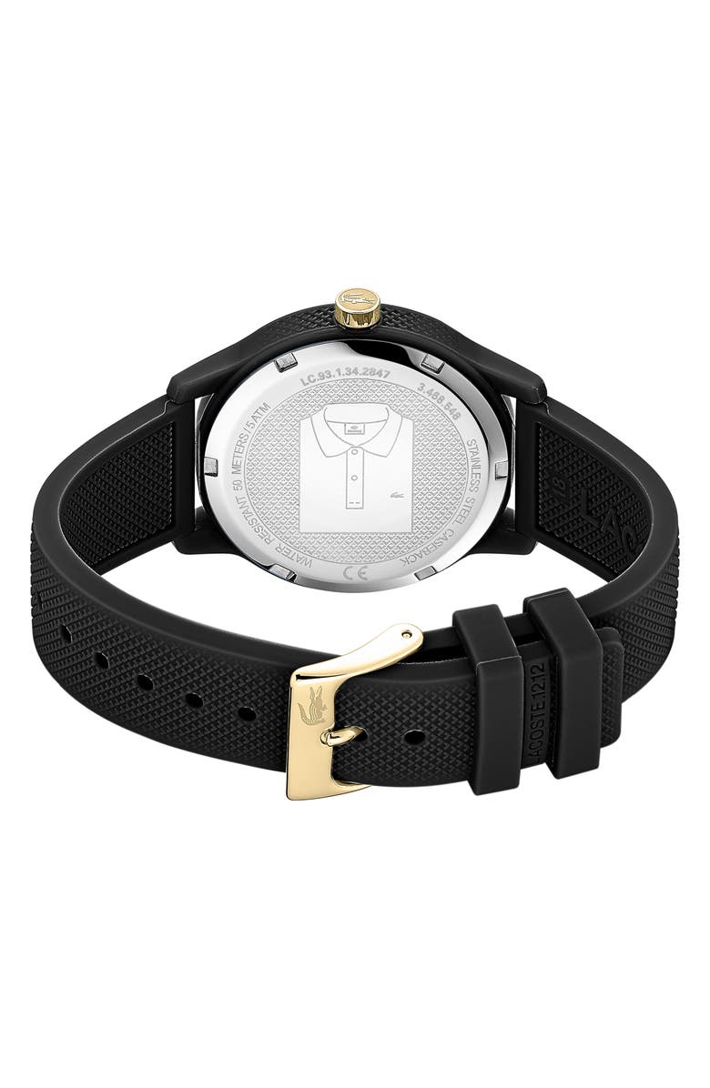 Lacoste 12.12 Silicone Strap Watch, 36mm, Alternate, color,