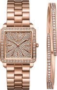 JBW Cristal 28 Diamond Bracelet Watch & Bracelet Set, 28mm
