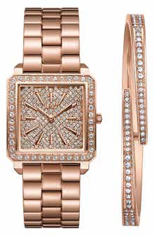 JBW Cristal 28 Diamond Bracelet Watch & Bracelet Set, 28mm
