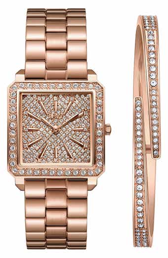 JBW Cristal 28 Diamond Bracelet Watch & Bracelet Set, 28mm
