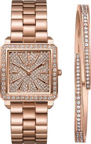 JBW Cristal 28 Diamond Bracelet Watch & Bracelet Set, 28mm
