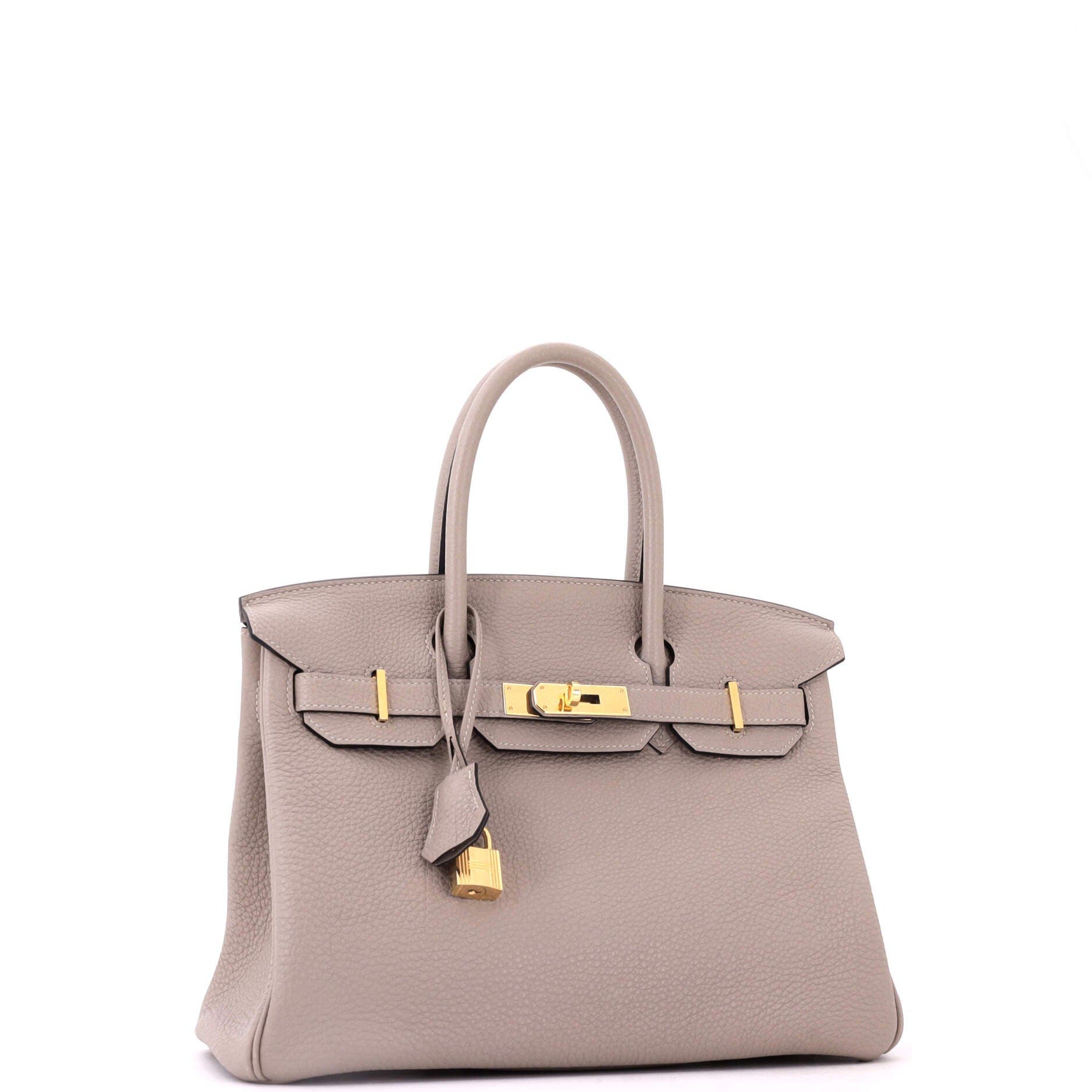 Birkin Handbag Grey Togo with Gold Hardware 30, Alternate, color, Grey