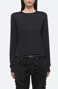 Helmut Lang Slim Long Sleeve Cotton T-Shirt