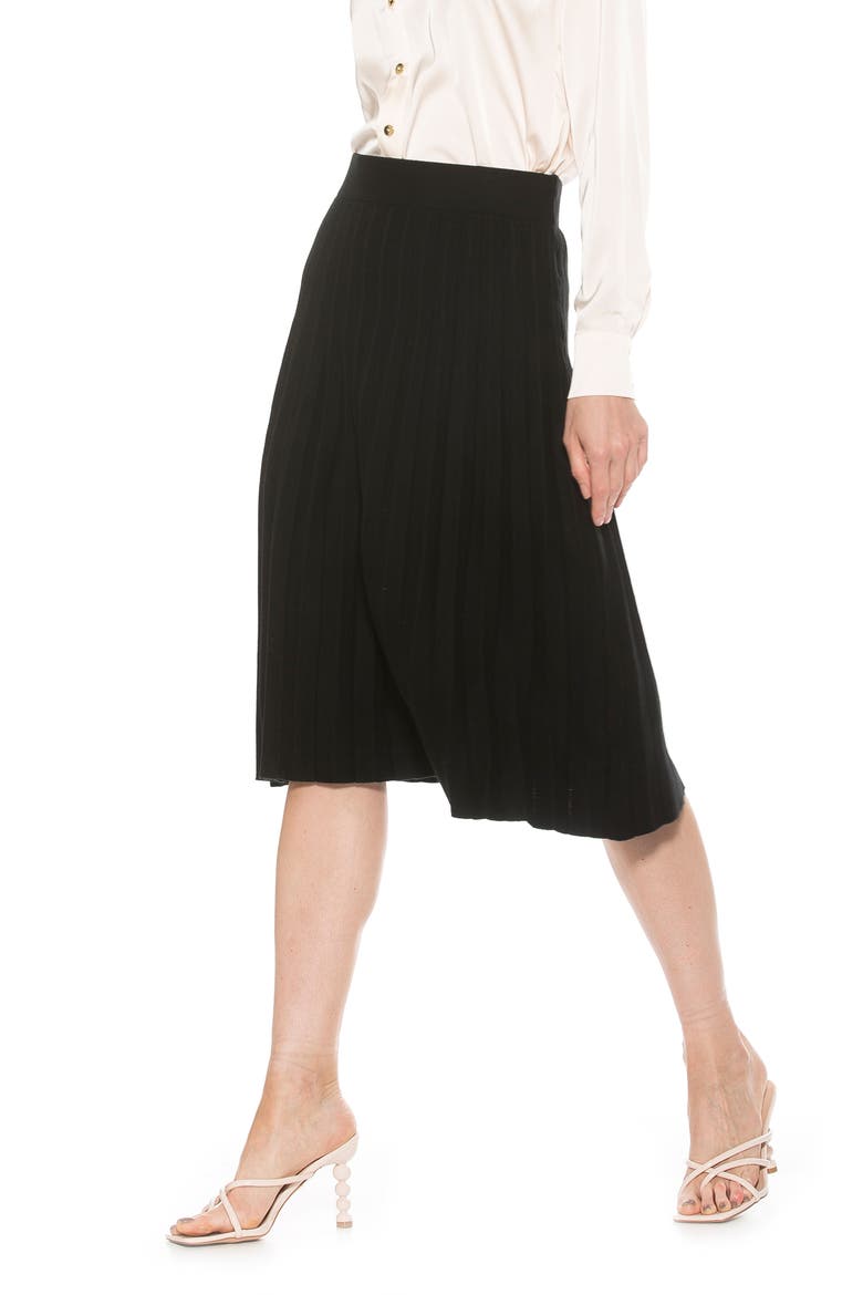 Jacki Pencil Midi Skirt, Alternate, color, BLACK