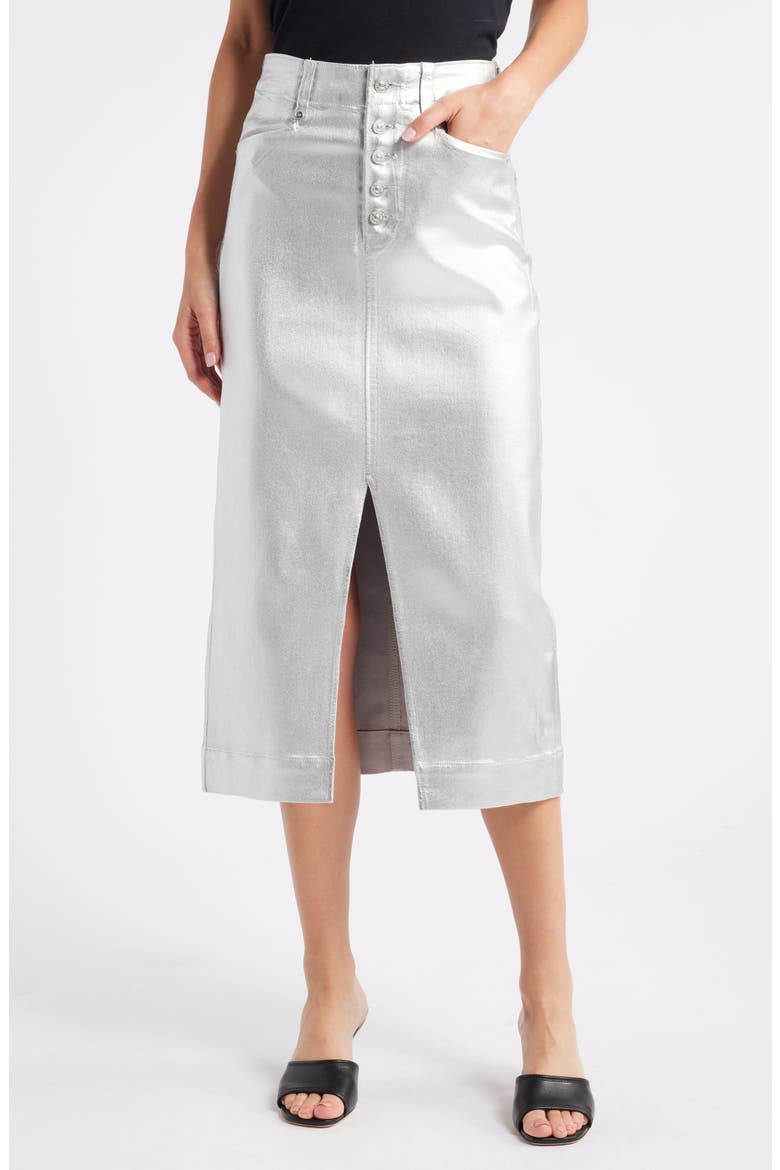 Meadow Midi Skirt, Main, color, PLTNSLVRLU