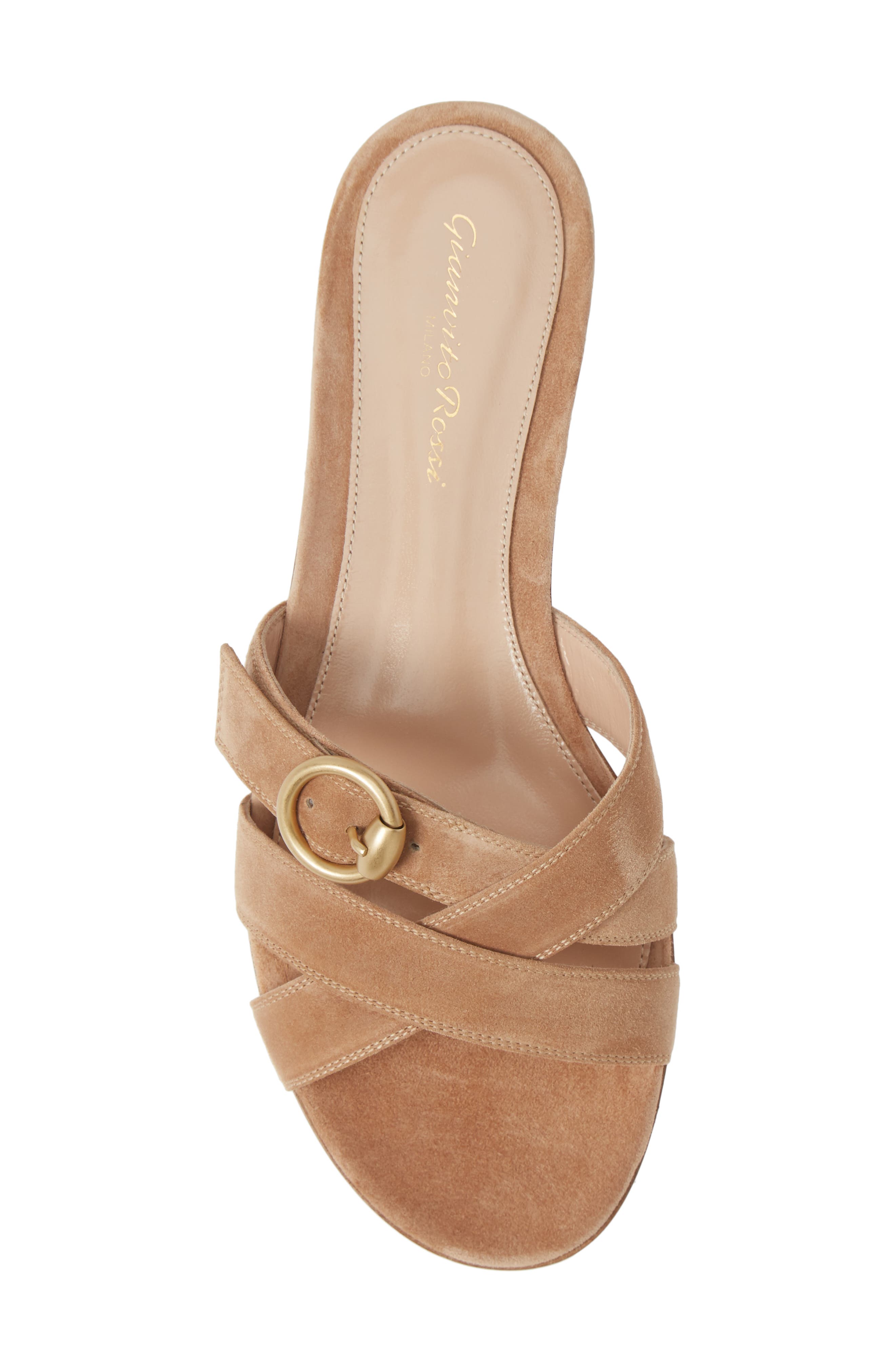 Gianvito Rossi Buckle Strap Sandal, Alternate, color, 