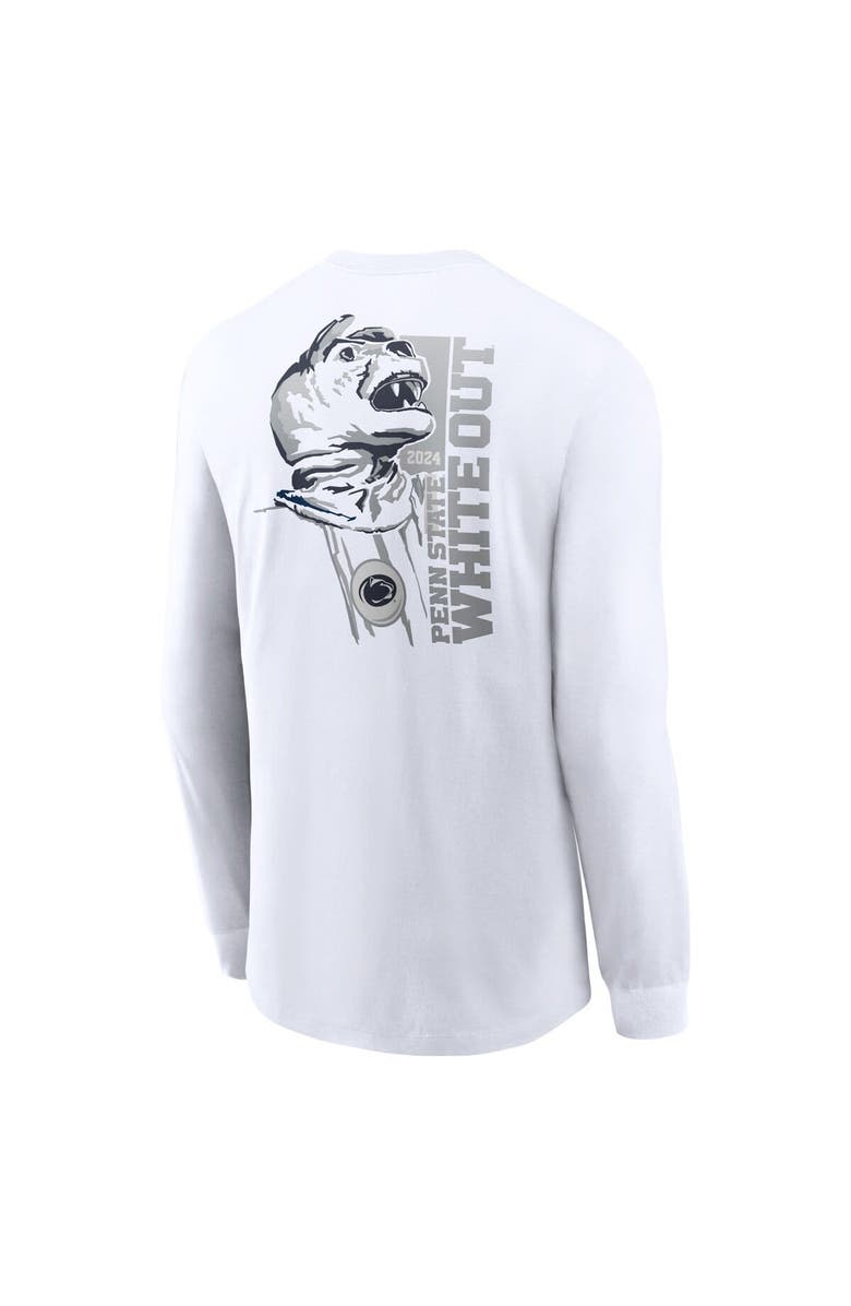 Nike Men's Nike White Penn State Nittany Lions 2024 White Out Long Sleeve T-Shirt, Alternate, color, 