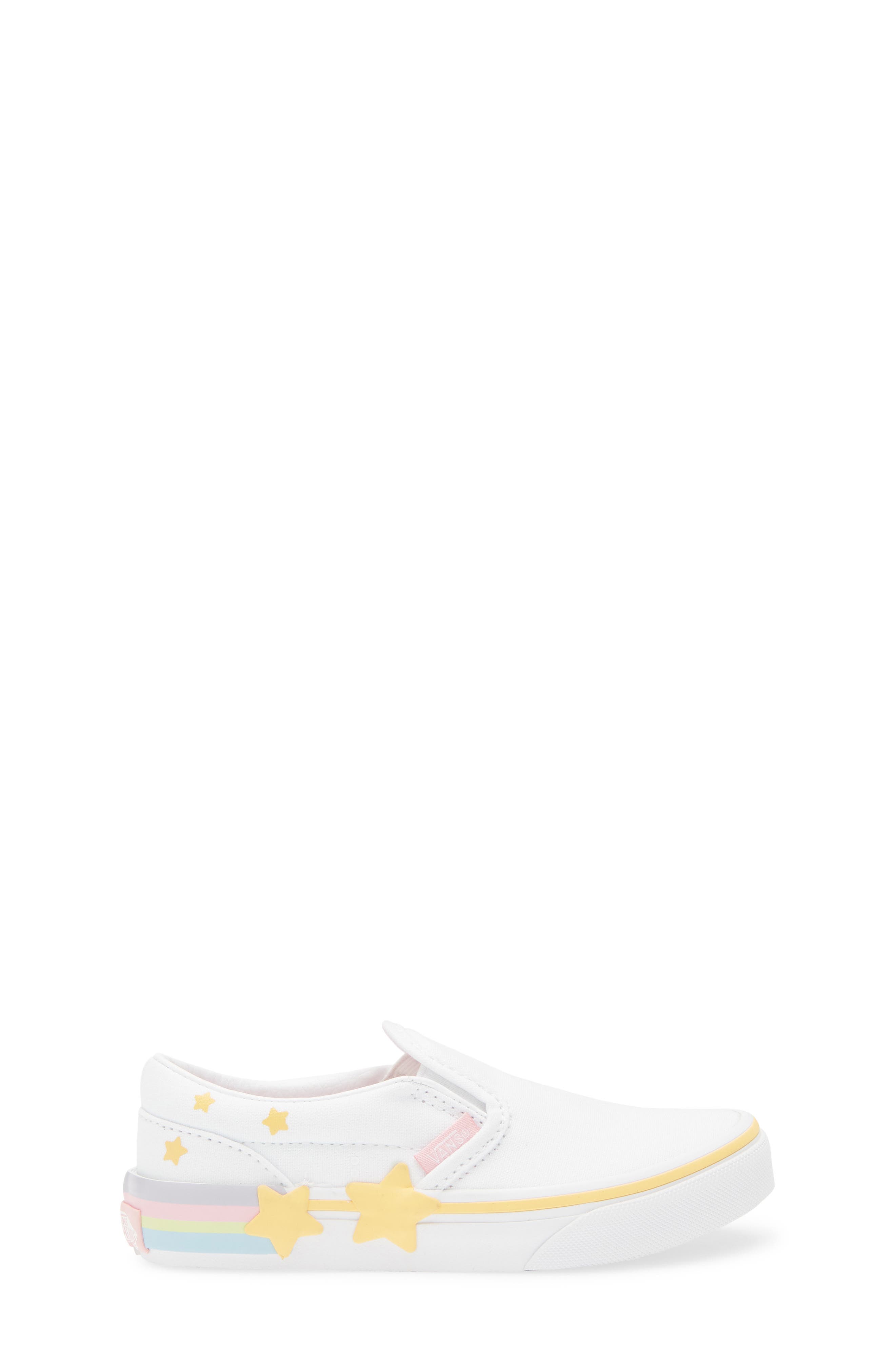 Vans Kids' Classic Stars Slip-On Sneaker, Alternate, color, White/ Multi
