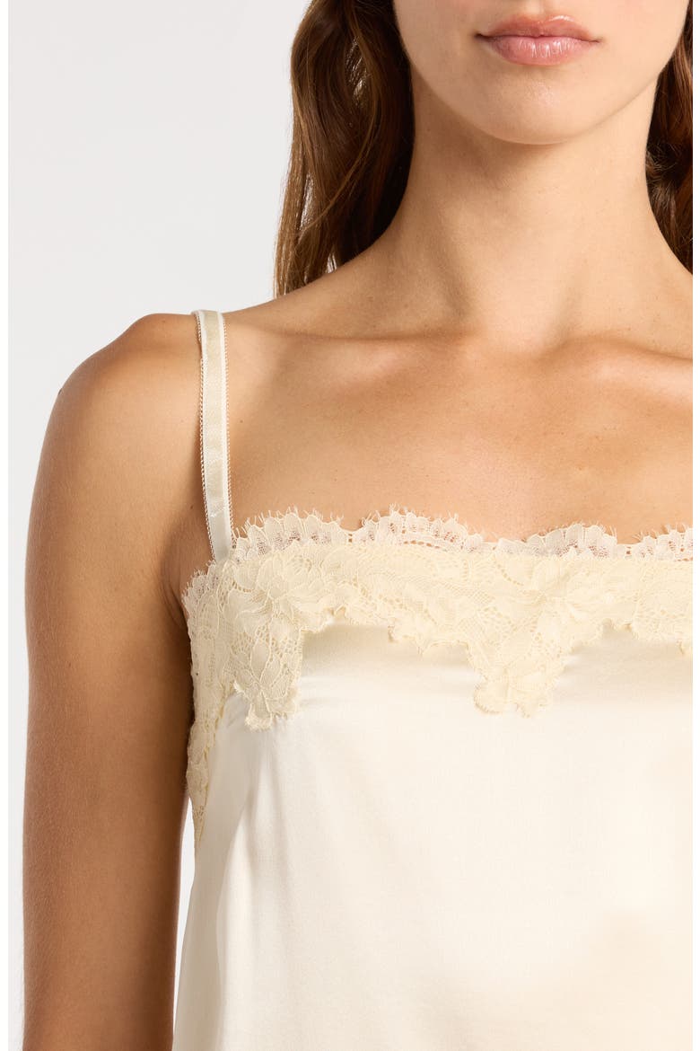 Emma Rose Silk Mini Slipdress, Alternate, color, YOGURT