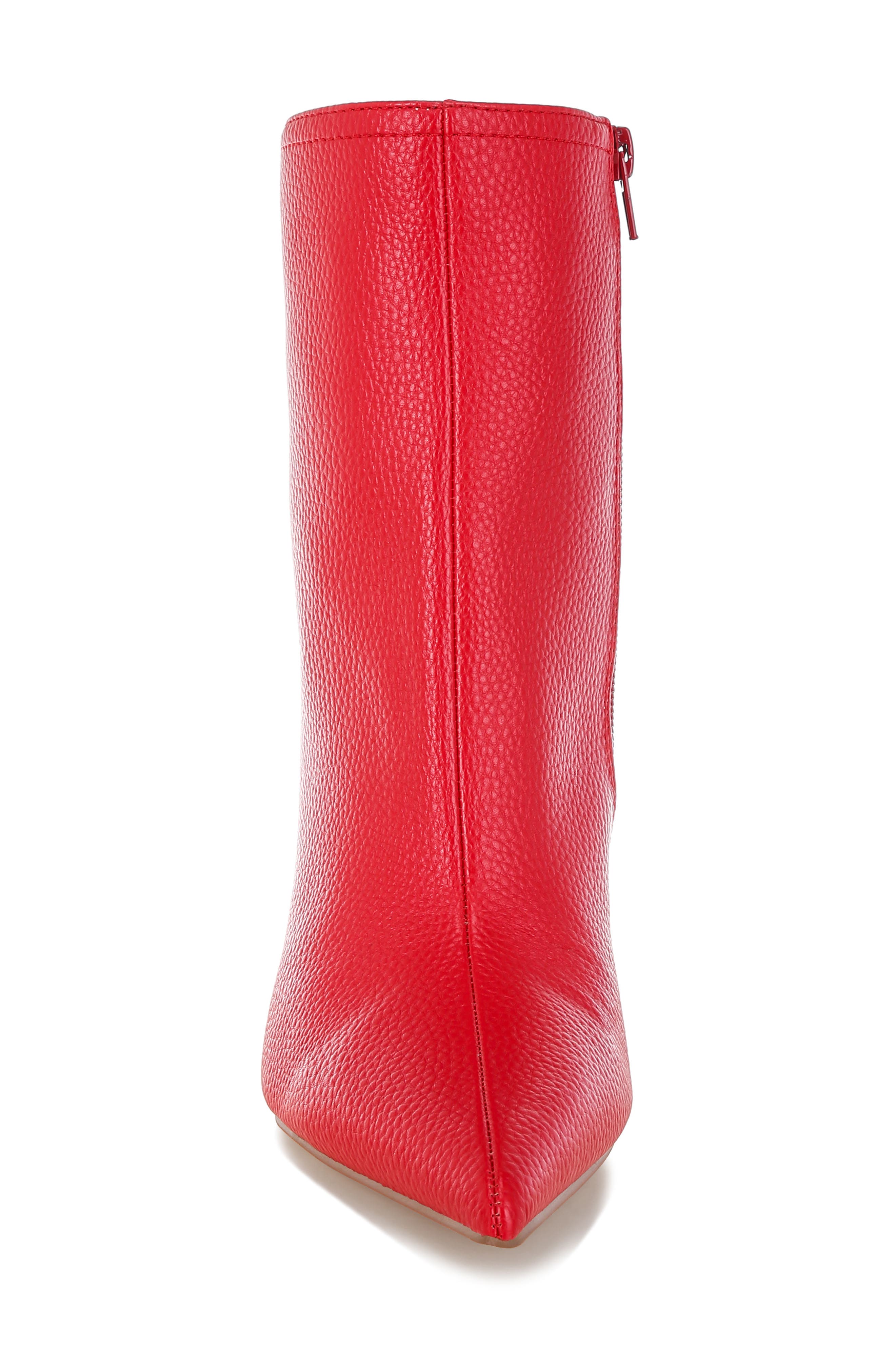 Rag & Co Farnak Pointed Toe Bootie, Alternate, color, Red