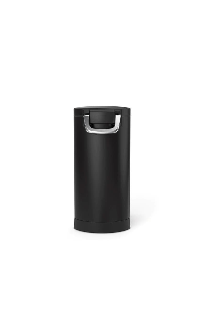 simplehuman large pet food can, Alternate, color, Matte Black