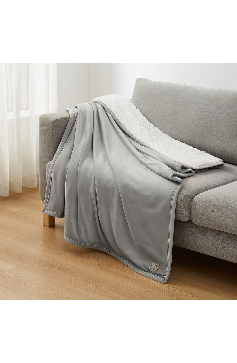 UGG<sup>®</sup> Bliss Fuzzy Throw, Alternate, color, Seal/Seal