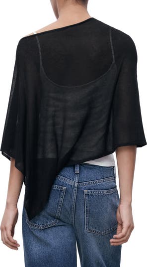 Asymmetric Knit Cape