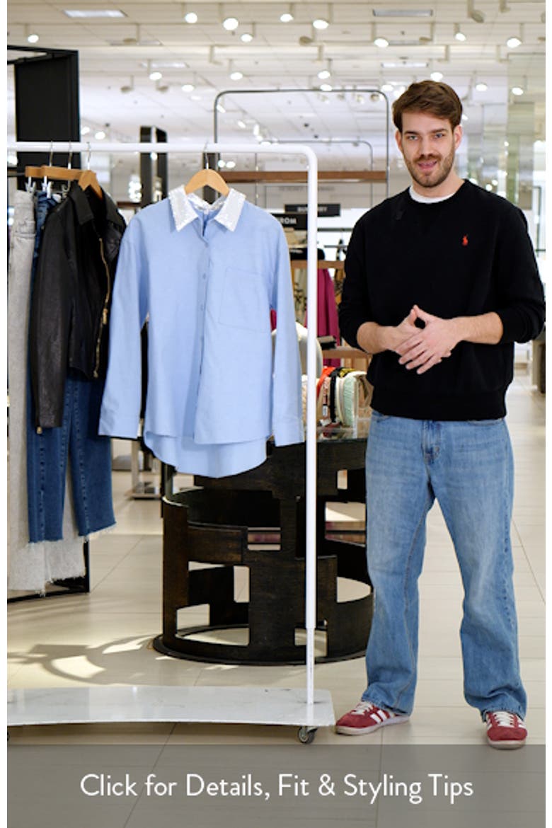 Oversize Oxford Button-Up Shirt video