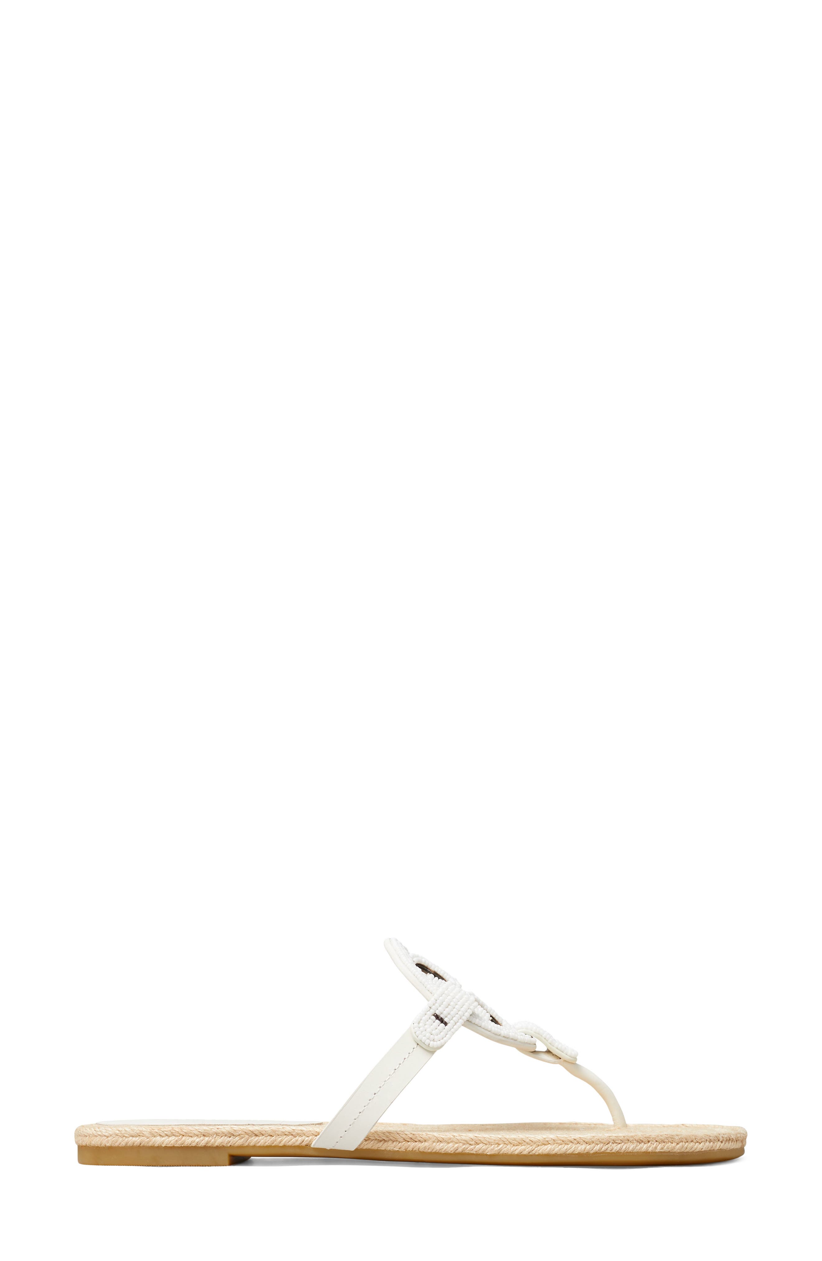 Miller Beaded Espadrille Sandal, Alternate, color, CREAM