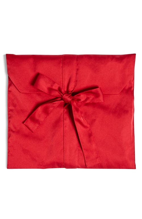 Etam Open Back Satin Pajamas In Red