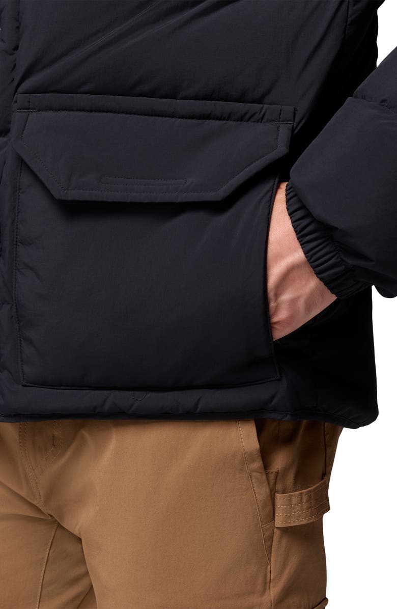 Columbia Wallowa Water Repellent Down Puffer Jacket with Removable Hood, Alternate, color, Black