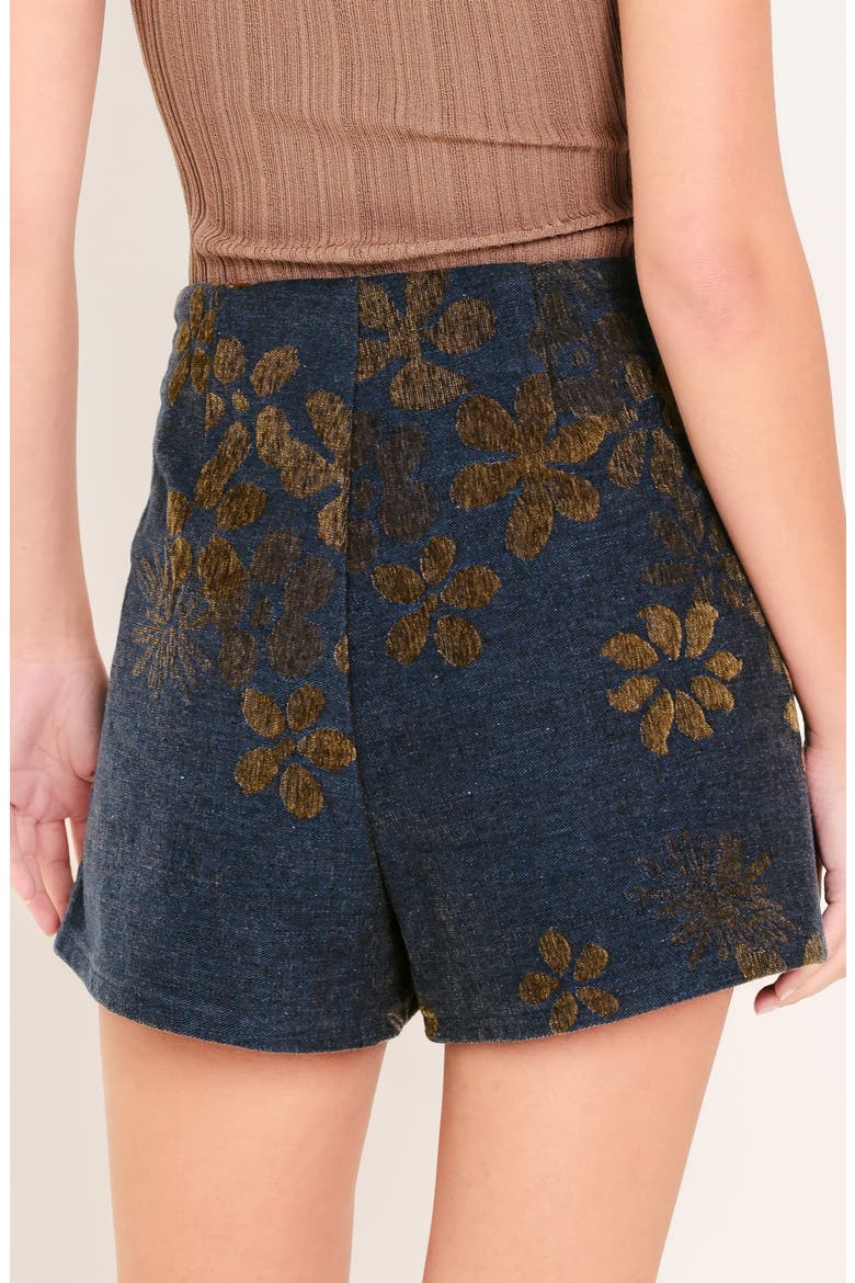 Floral Embroidered Skort, Alternate, color, MIDNIGHT BLUE