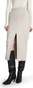 Marcella Nerida Faux Leather Midi Skirt