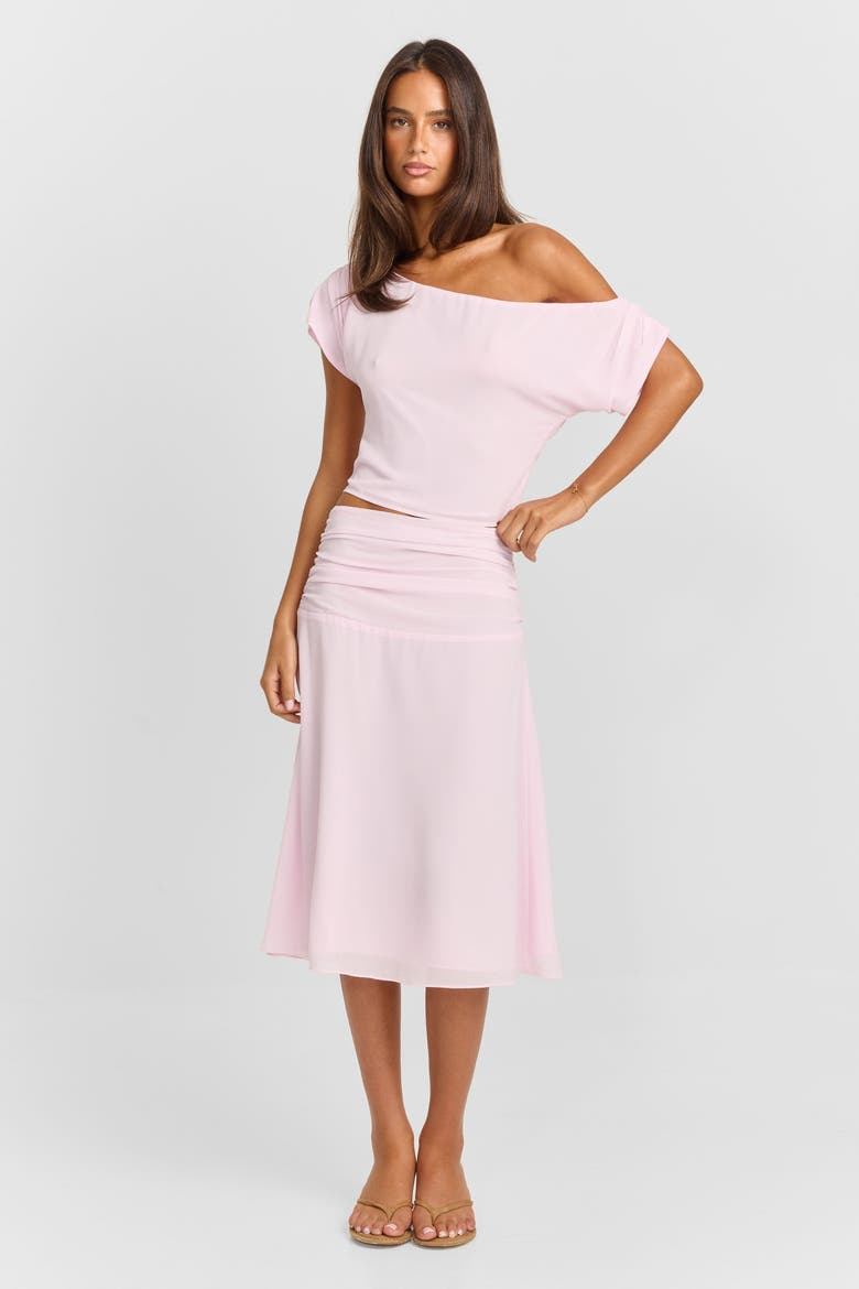 Margot Midi Skirt, Main, color, Pink