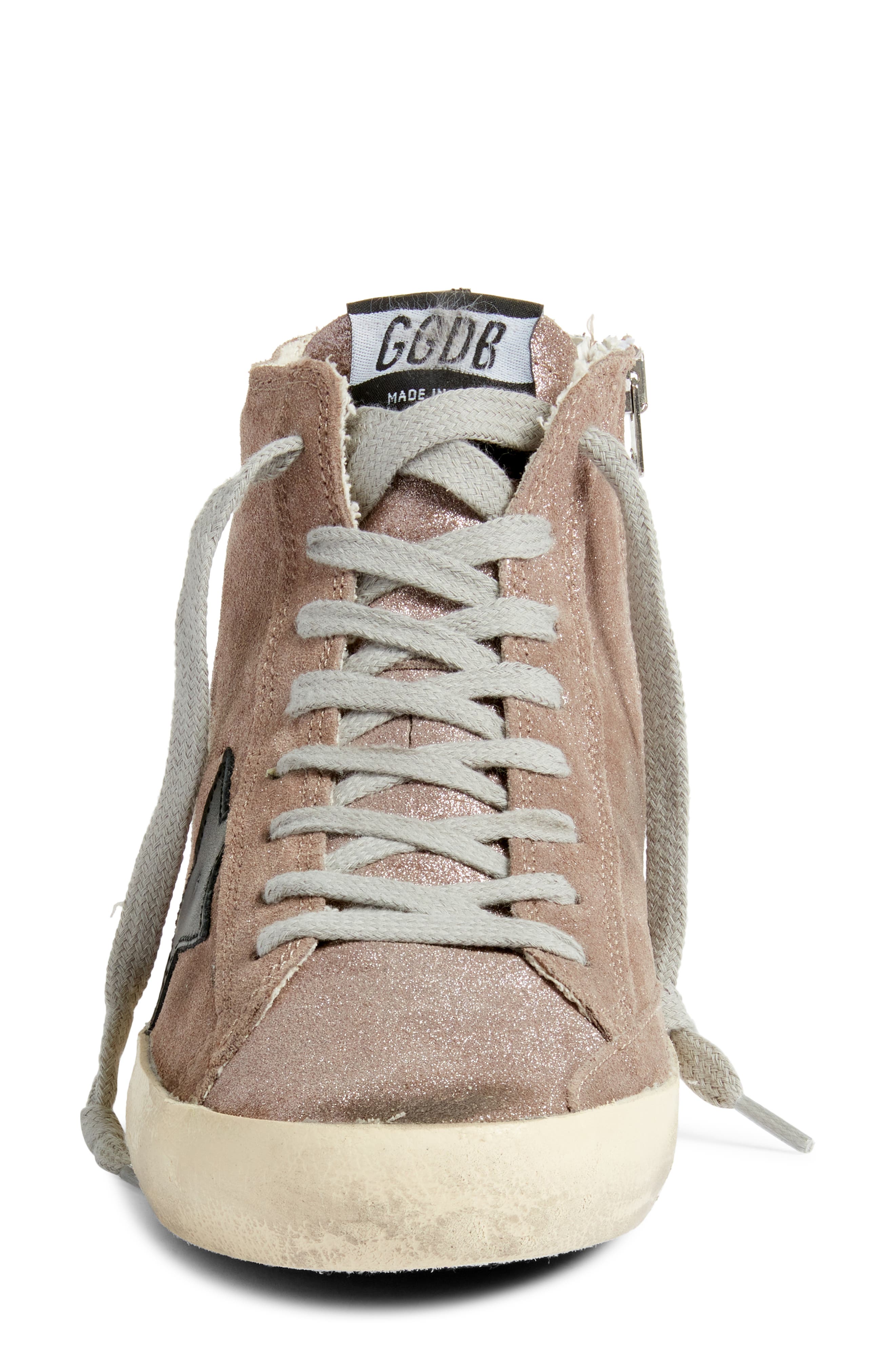 Golden Goose Francy High Top Sneaker, Alternate, color, Grey/ Black