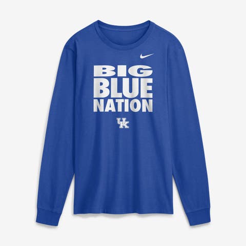 Men's Nike  Royal Kentucky Wildcats 2026 Sideline Slogan Dri-FIT Long Sleeve T-Shirt
