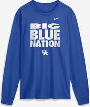 Nike Men's Nike  Royal Kentucky Wildcats 2026 Sideline Slogan Dri-FIT Long Sleeve T-Shirt