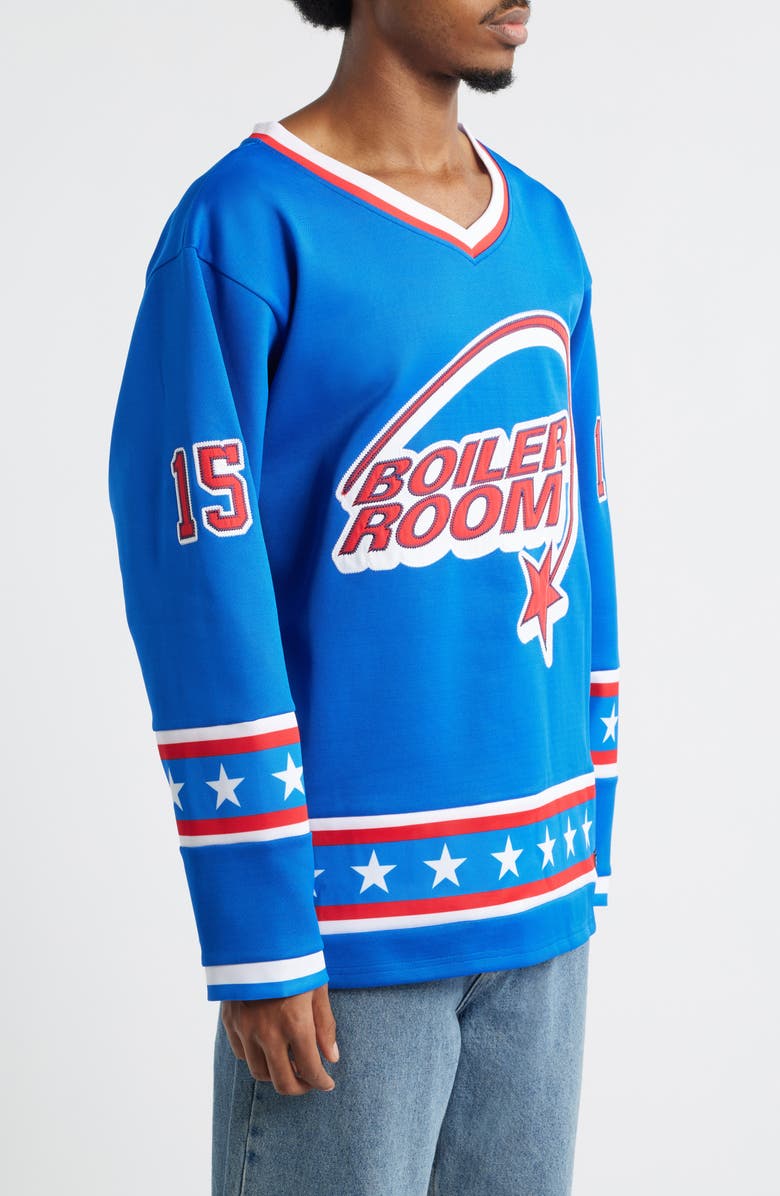 BOILER ROOM Oversize Hockey Jersey, Alternate, color, Blue