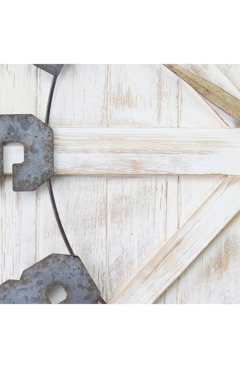 STRATTON HOME DECOR Multi Rustic Farmhouse Wall Clock, Alternate, color, 