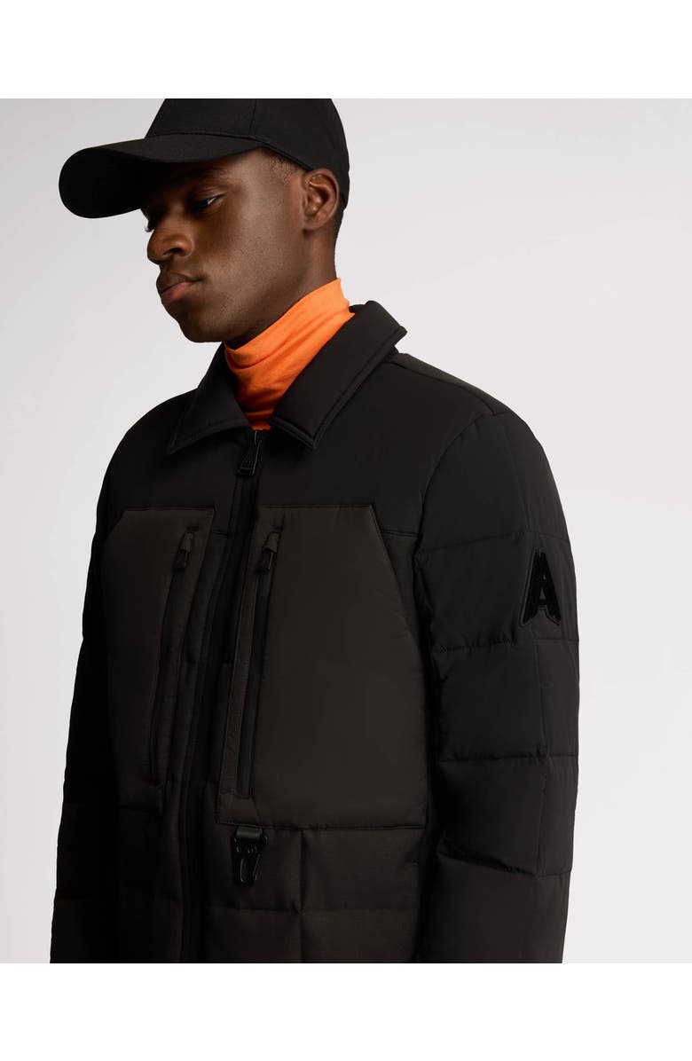 Alpenhaus Berdiac Lightweight Transitional Mixed Media Quilted Jacket, Alternate, color, Black