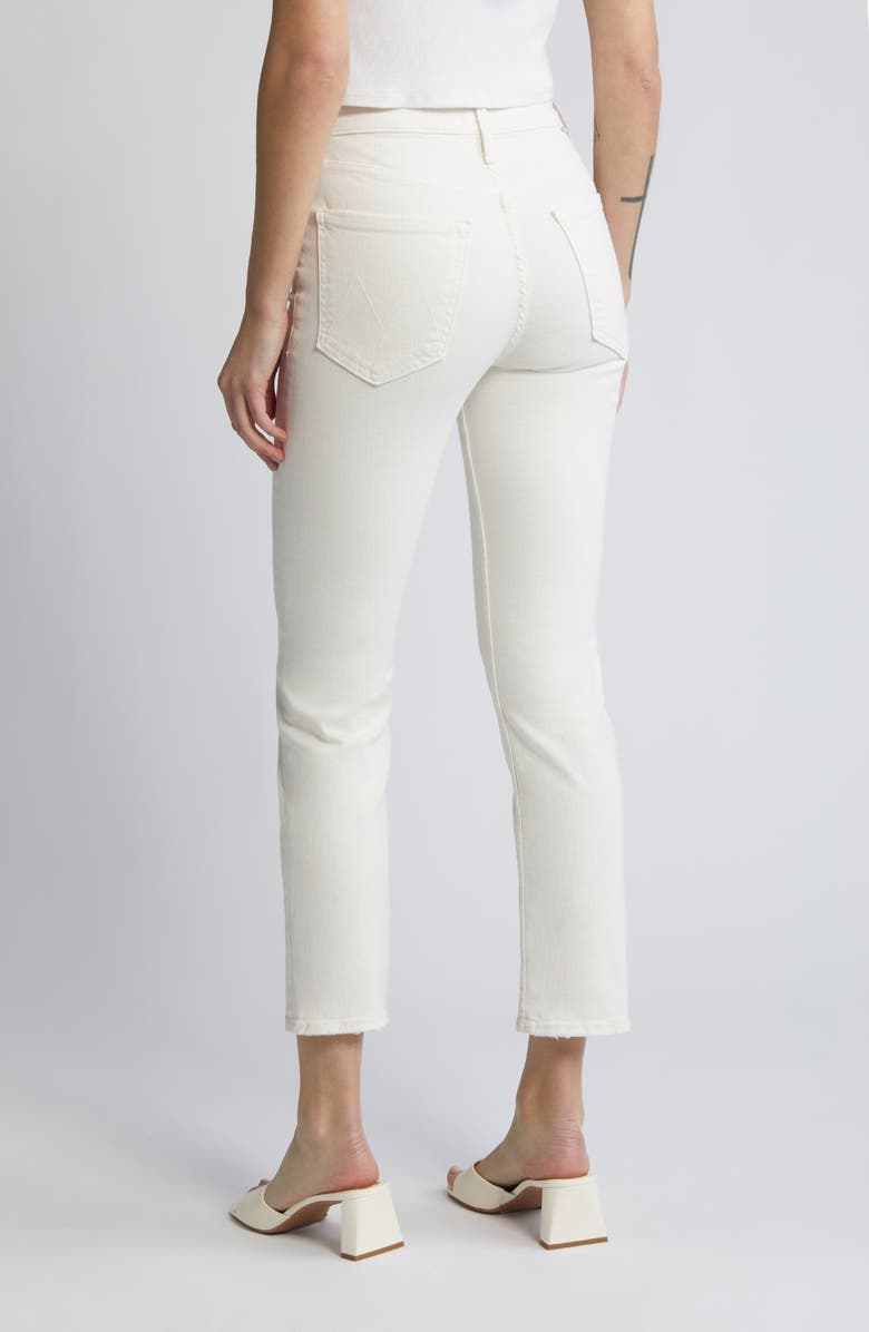 MOTHER The Tomcat High Waist Ankle Skinny Jeans, Alternate, color, Cream Puff