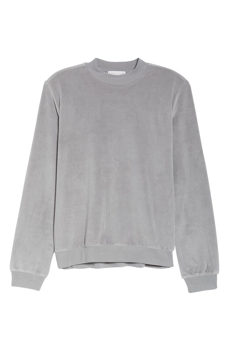 PJ Salvage Silky Velour Mock Neck Top, Alternate, color,