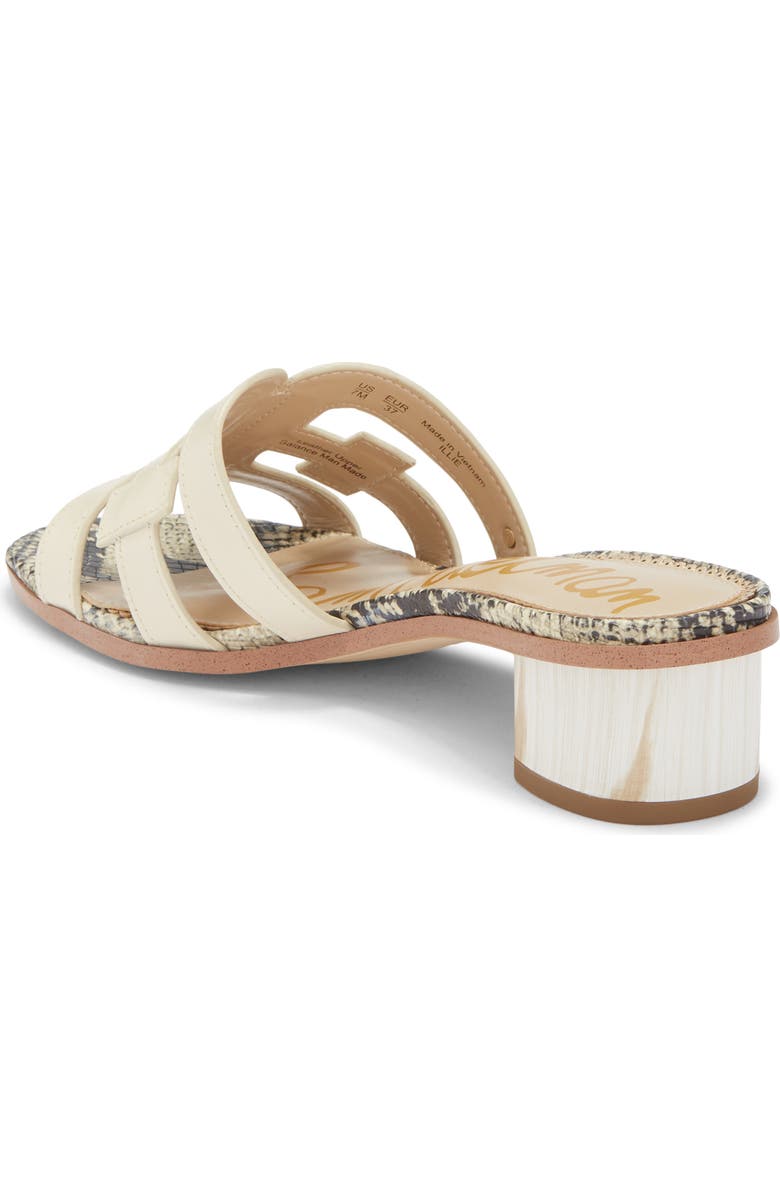 Sam Edelman Illie Block Heel Slide Sandal, Alternate, color, Ivory