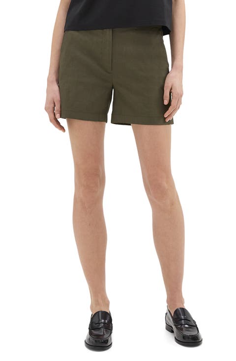 Good Tab Waist Linen Blend Shorts