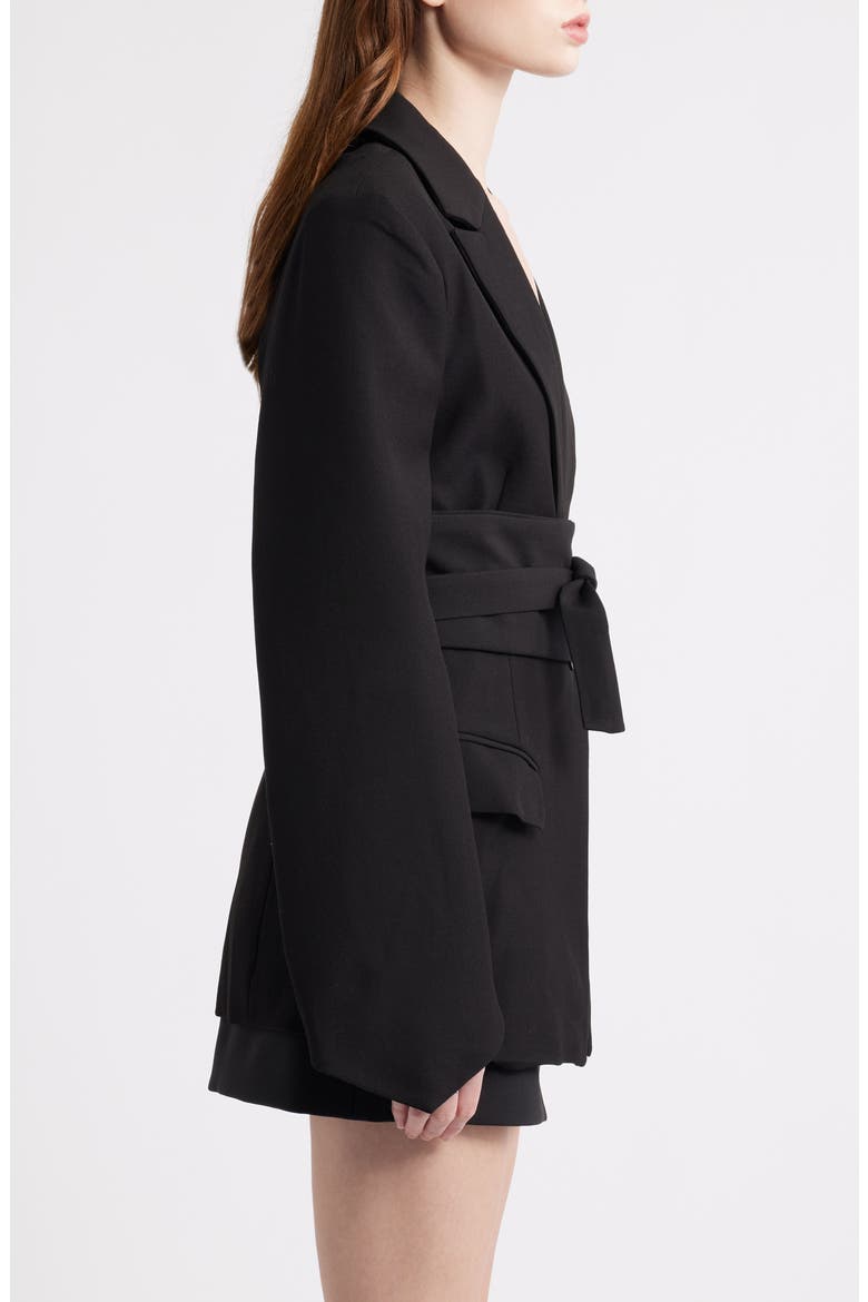The Ultimate Muse Belted Blazer, Alternate, color, BLACK